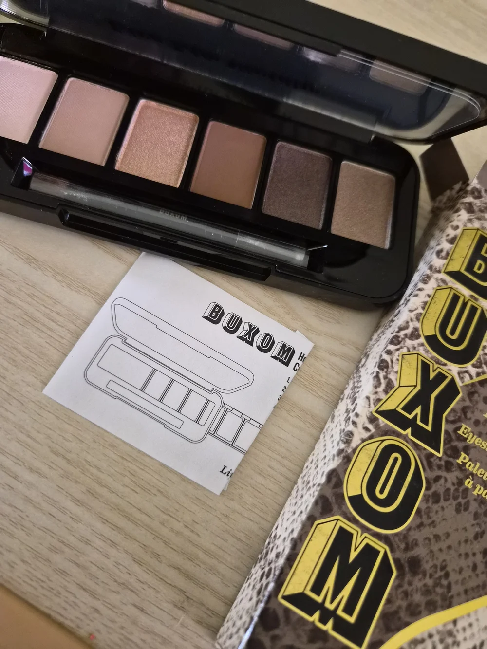 New! Buxom Eyeshadow Palette in Brown And Shimmer Tones